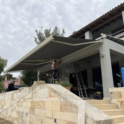 Τέντα κασετίνα σε οικία Τέντα κασετίνα στην Αττική